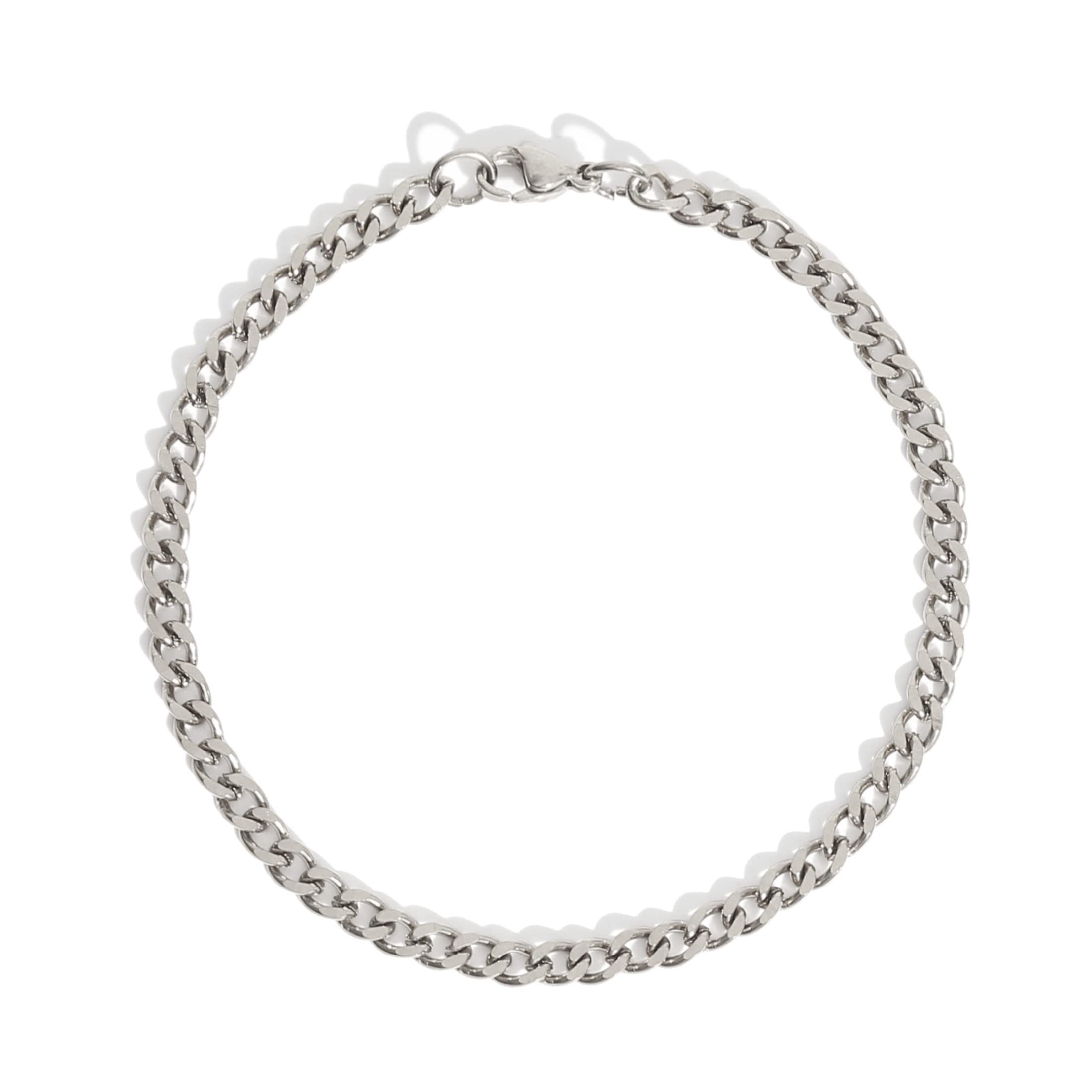 Made by Nami Panzerarmband Edelstahl Armband Herren Gliederarmband Edelstahlarmband, Minimalistisch Dezent Rostfrei