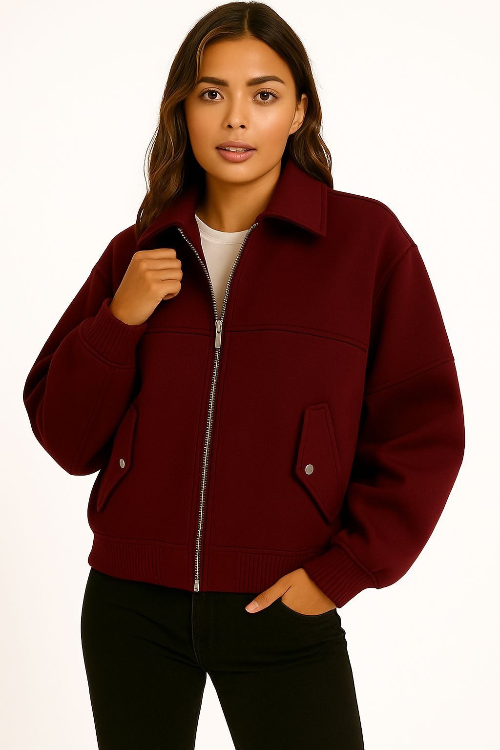 Worldclassca Bomberjacke Worldclassca Bomberjacke Trench Kragen Oversize Üb günstig online kaufen