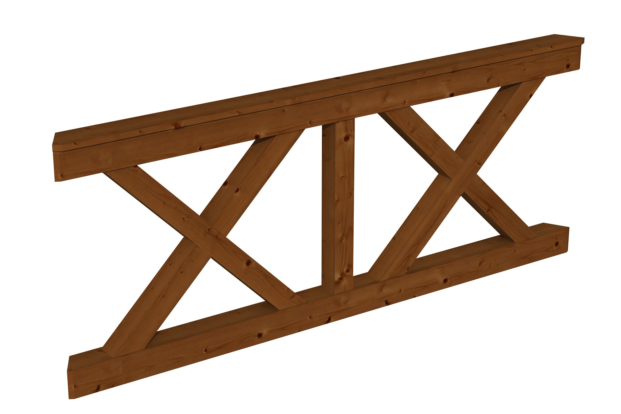 Brüstungsgeländer Andreaskreuz