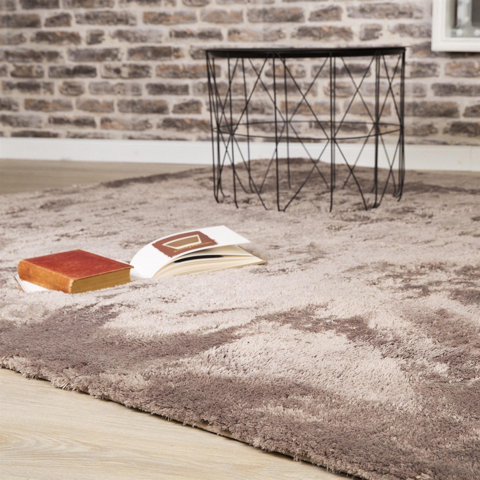 Kayoom Hochflor-Teppich Cyrill 500, rechteckig, Höhe: 30 mm, Hochflor, Modernes Muster, Uni, Fußbodenheizungsgeeignet, Wohnzimmer