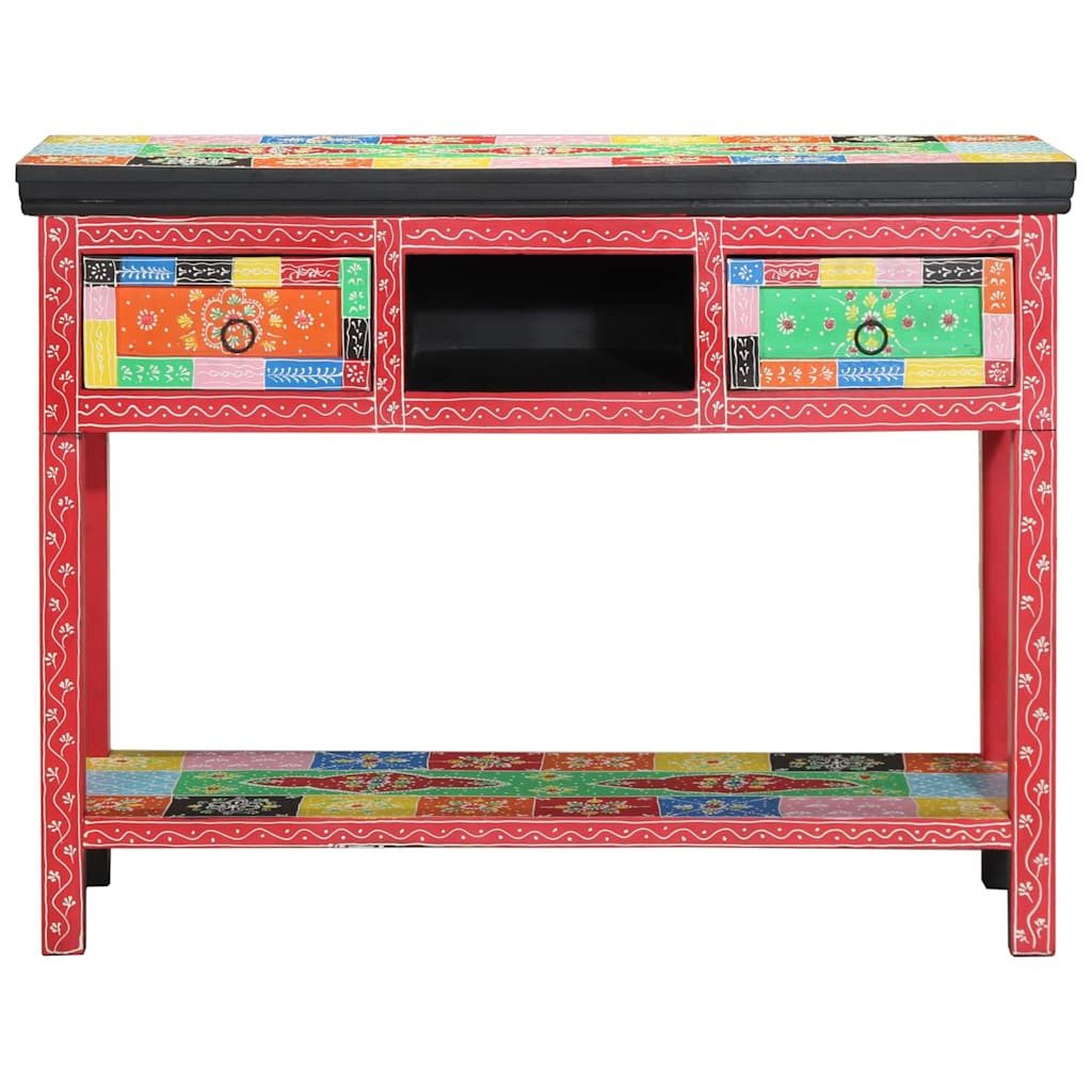 vidaXL Konsolentisch Konsolentisch mit Schubladen Mehrfarbig 100 x 30 x 77 cm (1-St)