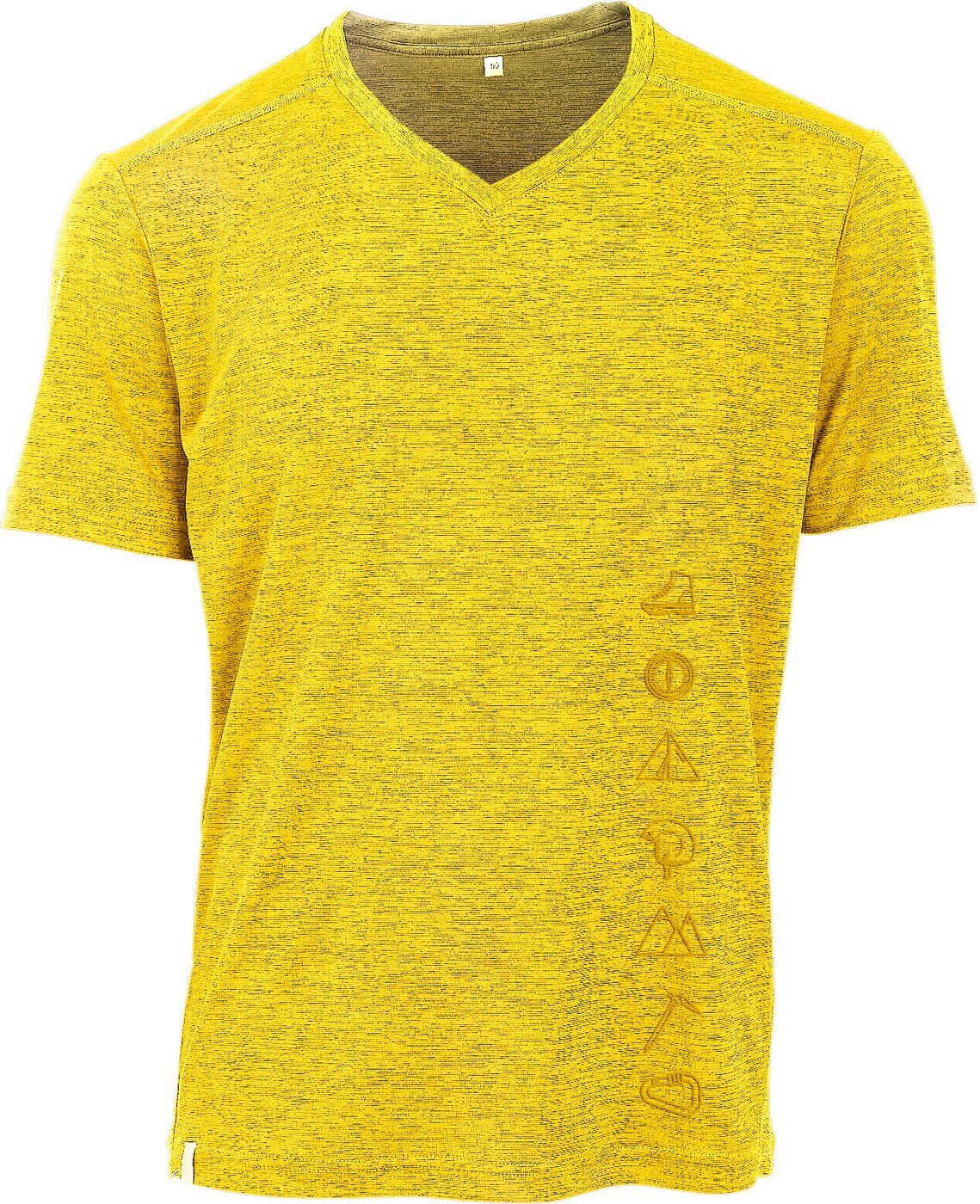Maul Kurzarmhemd Strahlhorn - 1/2 T-Shirt+Print CURRY