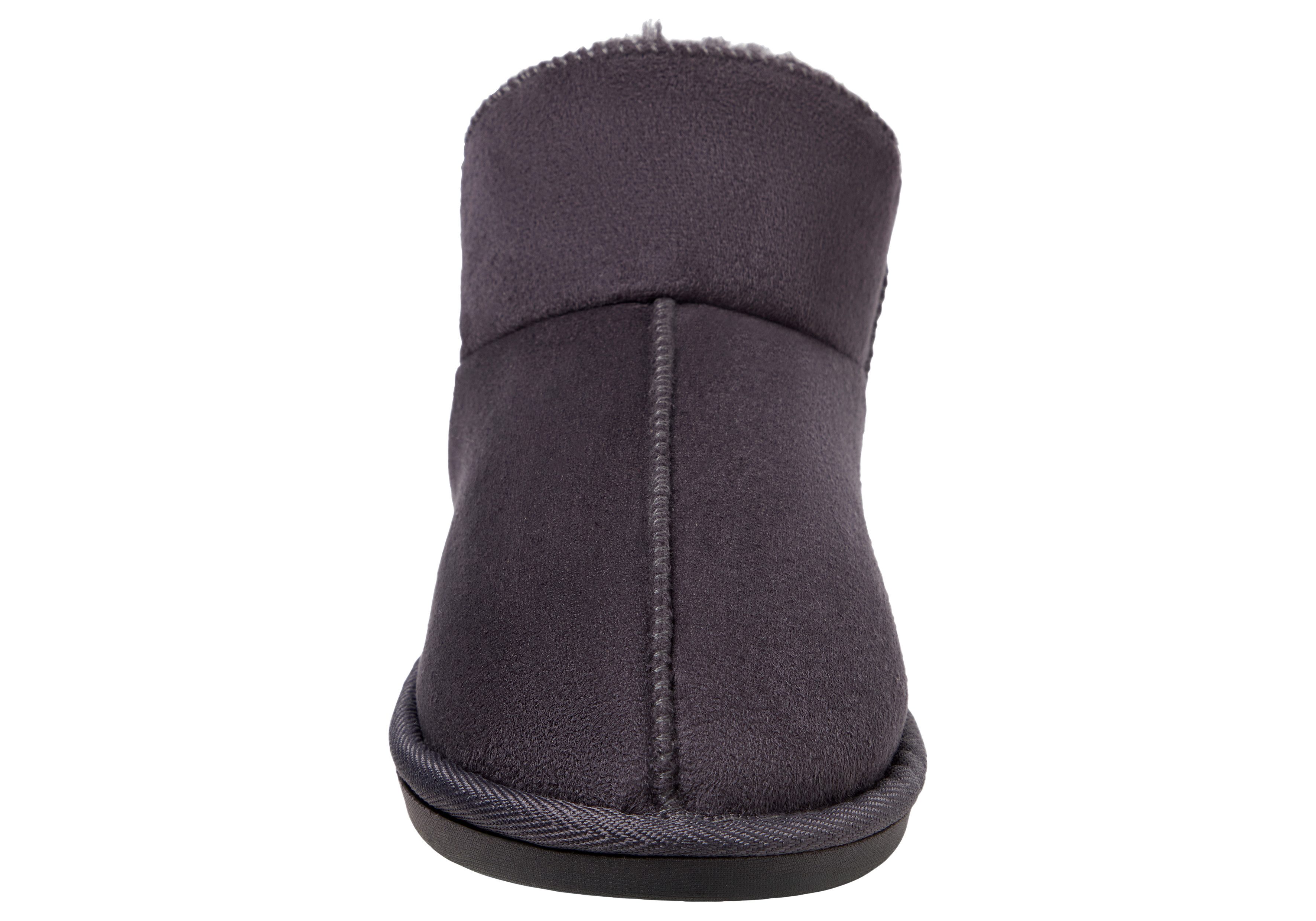 XQ Footwear LADIES HOME BOOTS SUEDE Hausschuh mit Logoprägung und kuscheligen, wärmenden Innenfutter