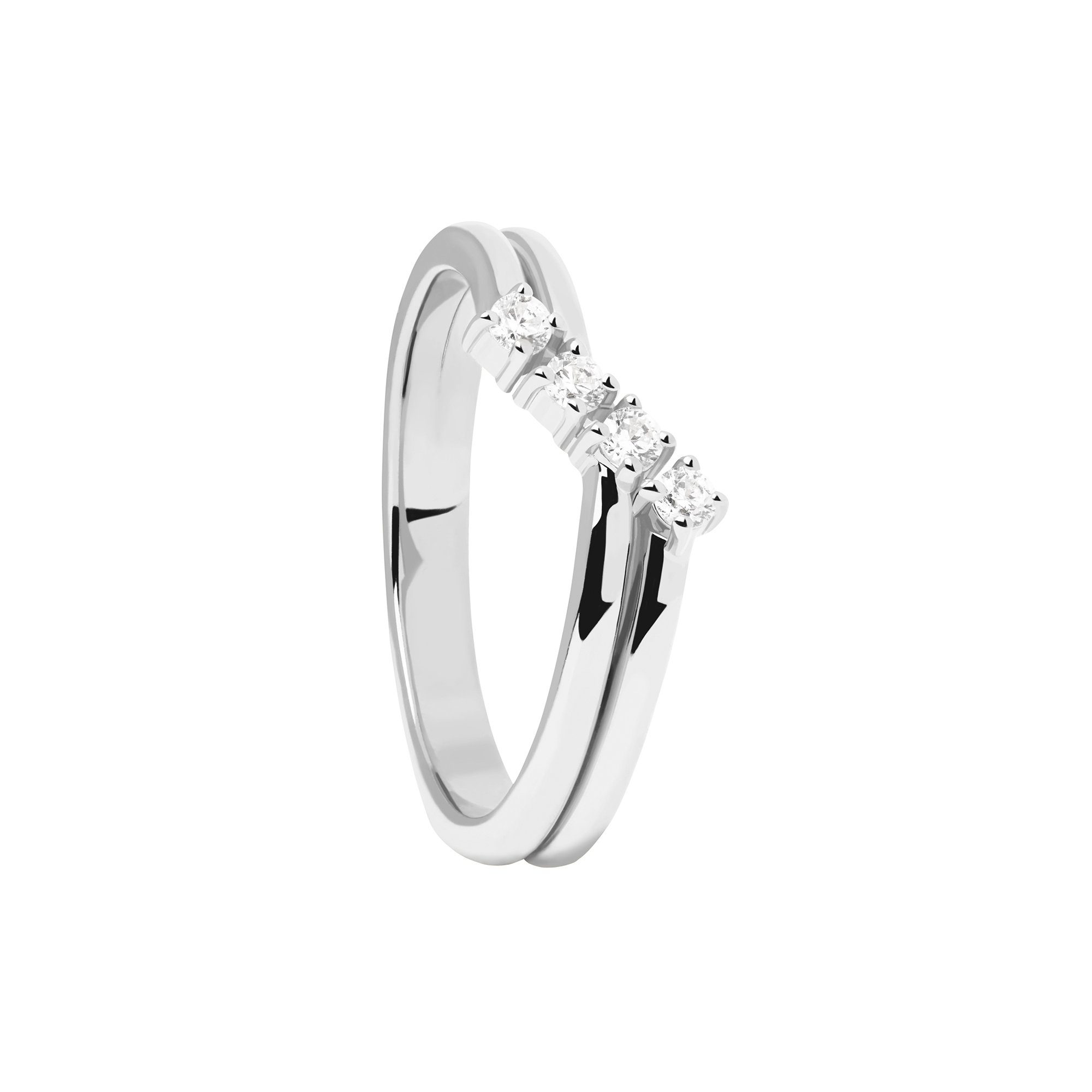 P D Paola Fingerring 925er Sterlingsilber