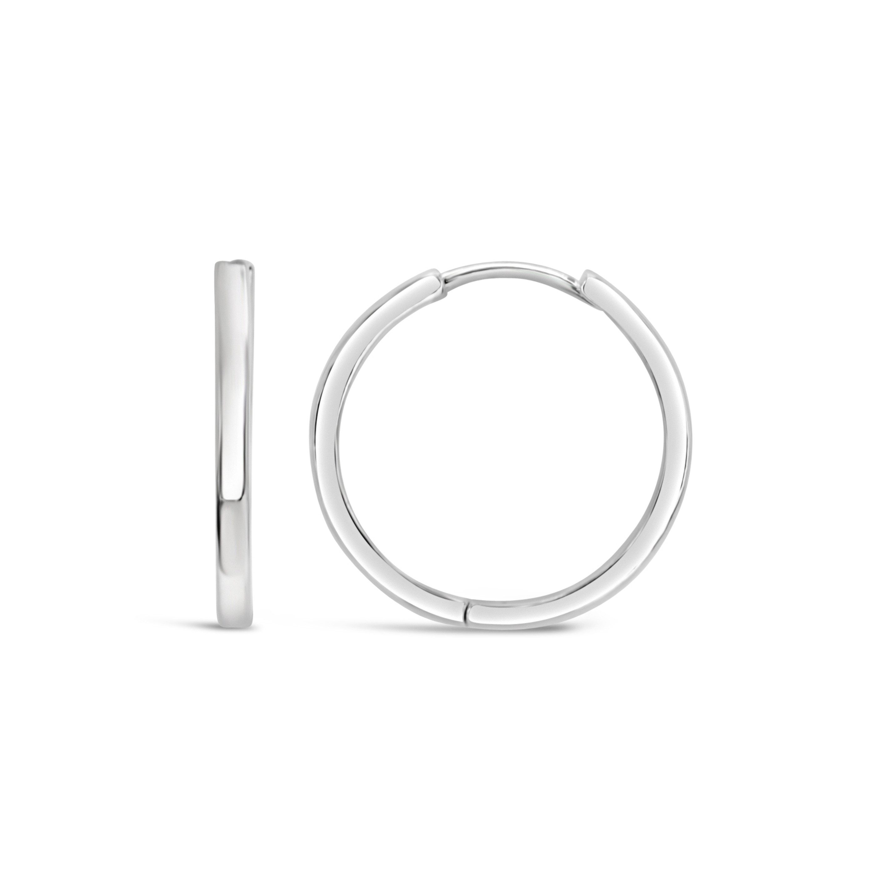 Ars-Argenti Paar Creolen Ohrringe Damen echt 925 Sterling Silber inkl. Geschenkbox (inkl. Schmuckbox), 925 Sterling Silber, Hypoallergen, Wasserfest, Nickelfrei