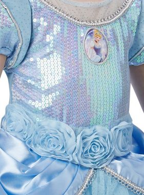 Rubie´s Kostüm Disney Prinzessin Cinderella Kinderkostüm Deluxe, Aufwändiges Prinzessinnenkleid nach dem Disneyfilm 'Cinderella'