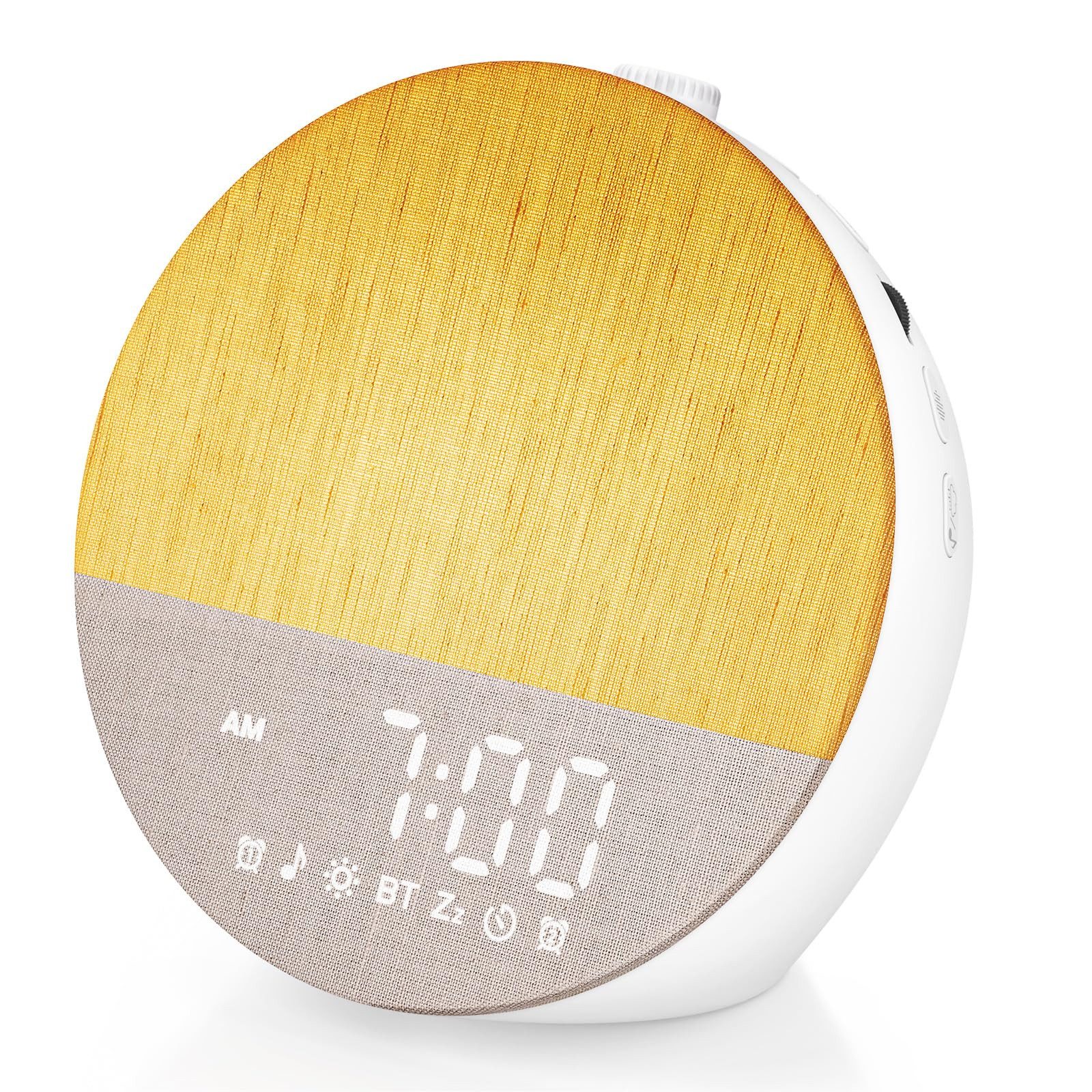 AIBISTAR Tageslichtwecker Tageslicht-Wecker, Sunrise, 30 Klänge, Bluetooth 20 Helligkeitsstufen,17 Farben,32 Lautstärkestufen