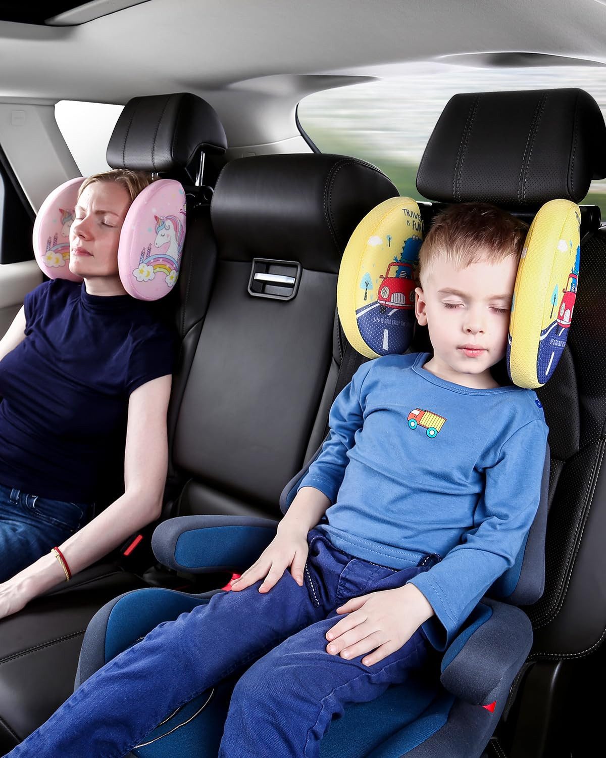 Happy Home Autokopfstütze Auto Nackenstützkissen, Verstellbare Kopfstütze, Reise Zubehör