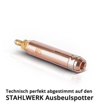 STAHLWERK Elektrowerkzeug-Set Punktschweißelektrode mit M5 Gewinde, 1-tlg., für Anschweißbolzen, Smart Repair Zubehör für Ausbeulspotter