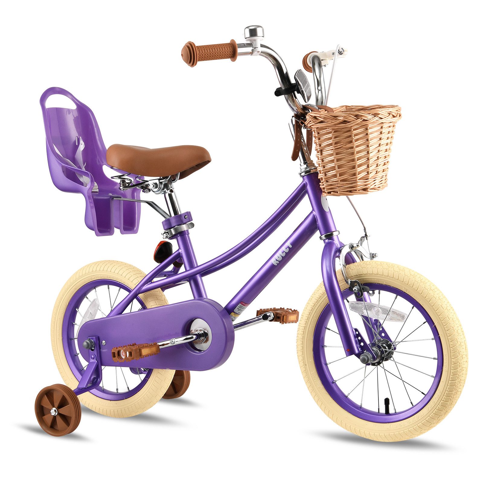 Kinderfahrrad Mädchen Kinderfahrrad 12/14/16/18/20 Zoll, 2–13 Jahre, mit Stützrädern