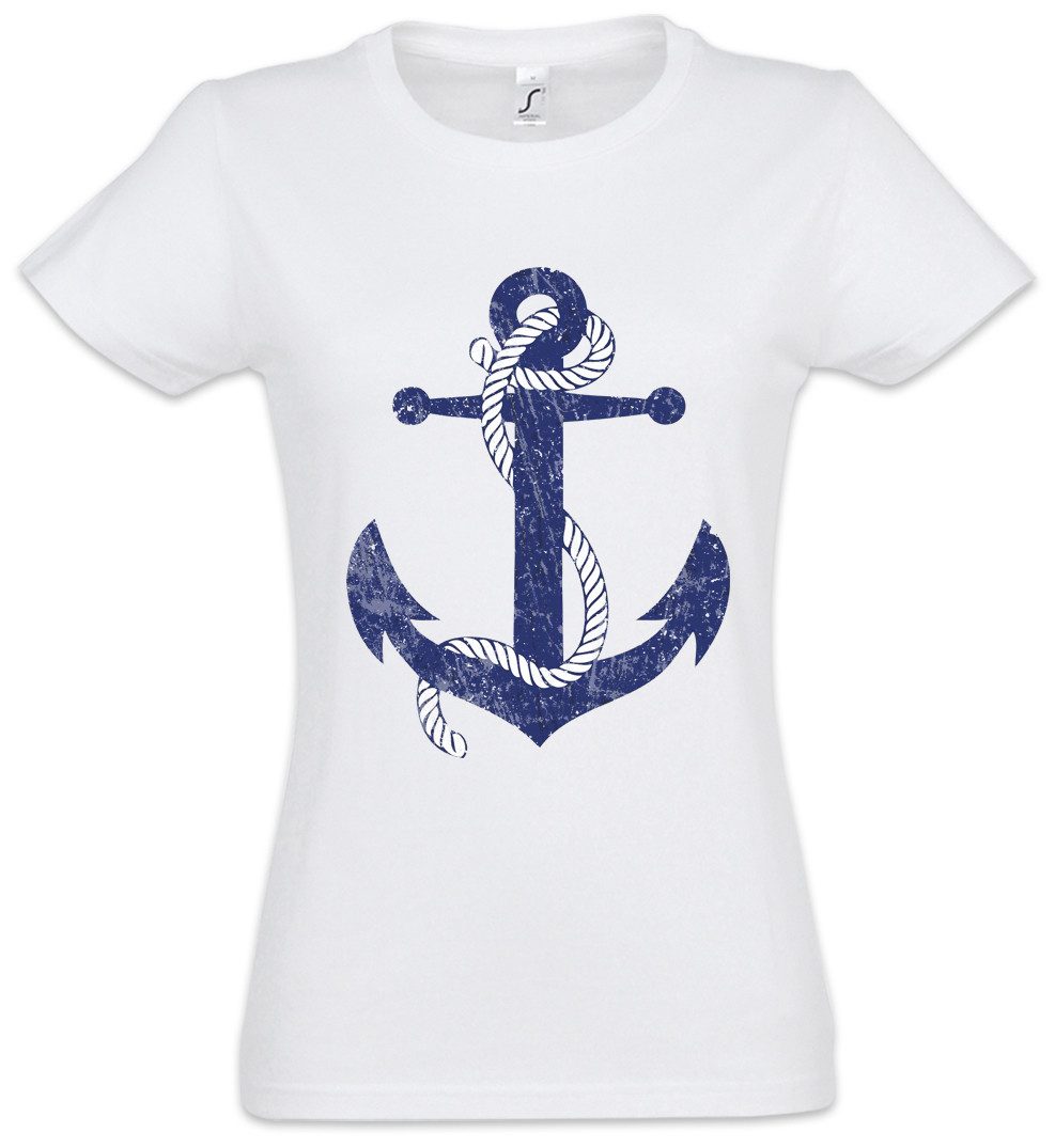Urban Backwoods Print-Shirt Oldschool Anchor Vintage Logo I Damen T-Shirt A günstig online kaufen