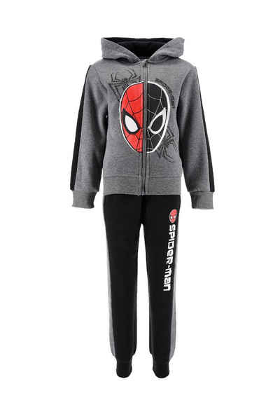 Spiderman Jogginganzug Kinder Jungen Trainings-Anzug mit Kapuzen Sweatjacke und Jogging-Hose (SET, 2-tlg)