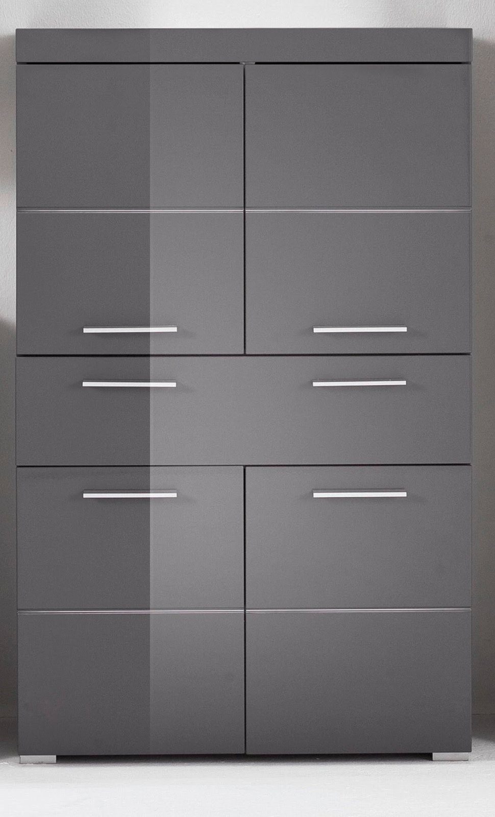 trendteam Midischrank Amanda (Mehrzweckschrank in grau günstig online kaufen