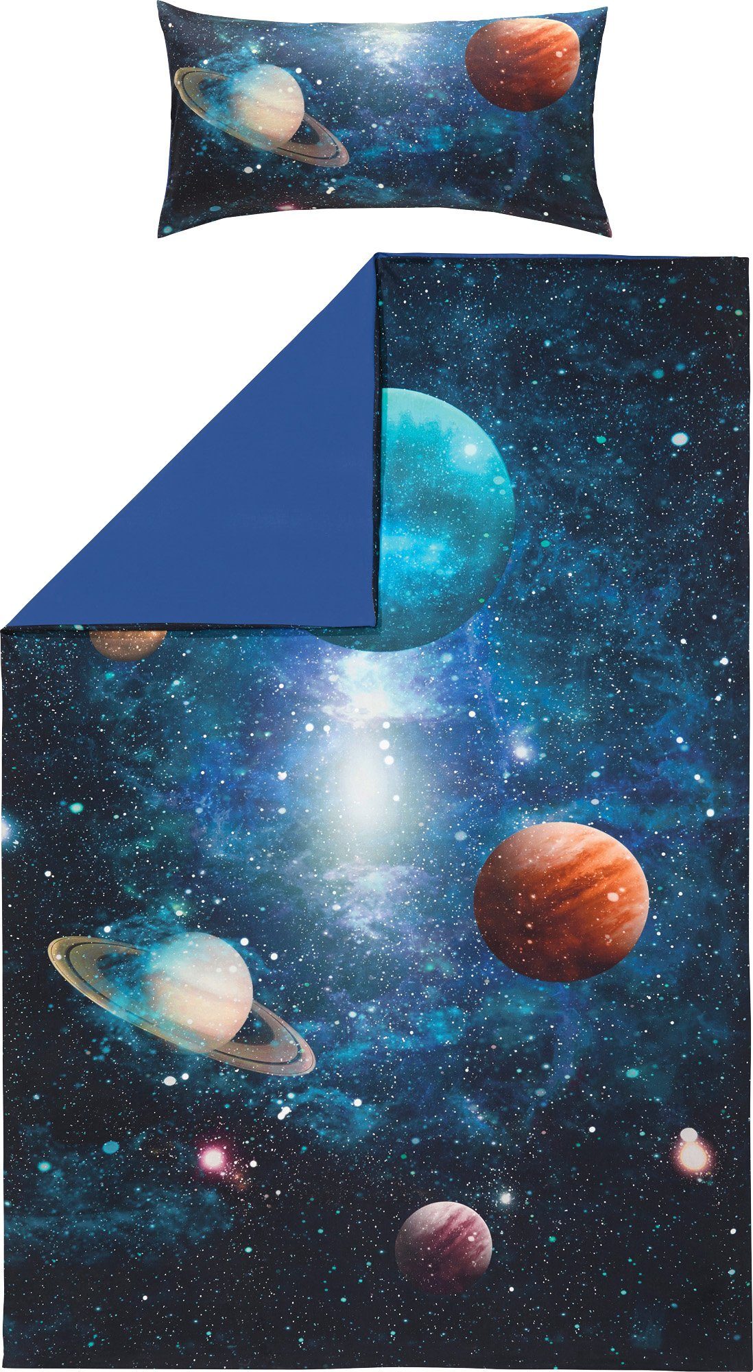 Erwin Müller Kinderbettwäsche Wendebettwäsche, Mako-Satin, Motiv günstig online kaufen