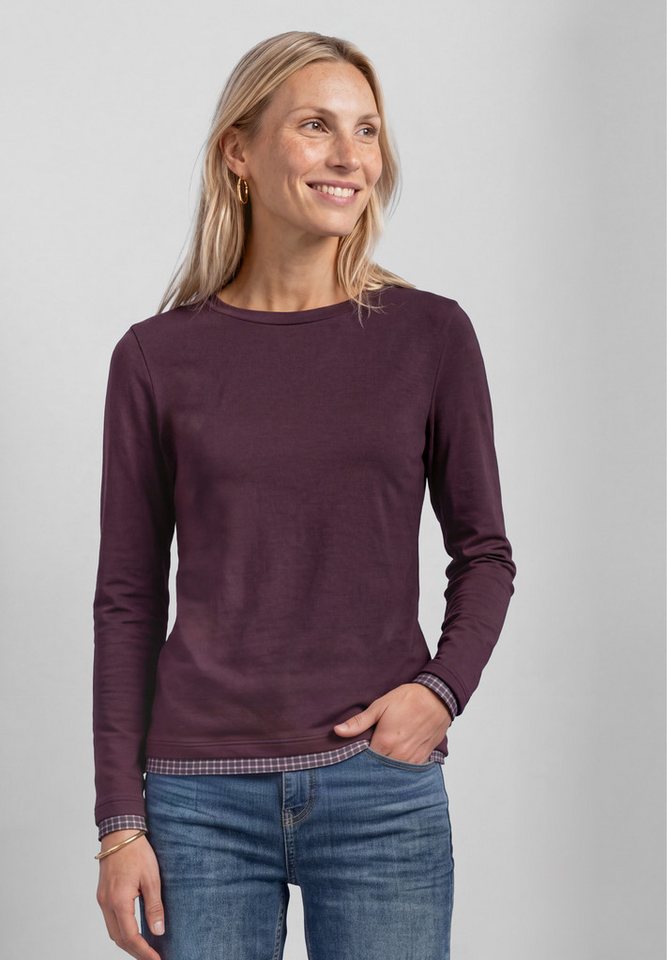 STREET ONE Langarmshirt mit Rundhalsausschnitt