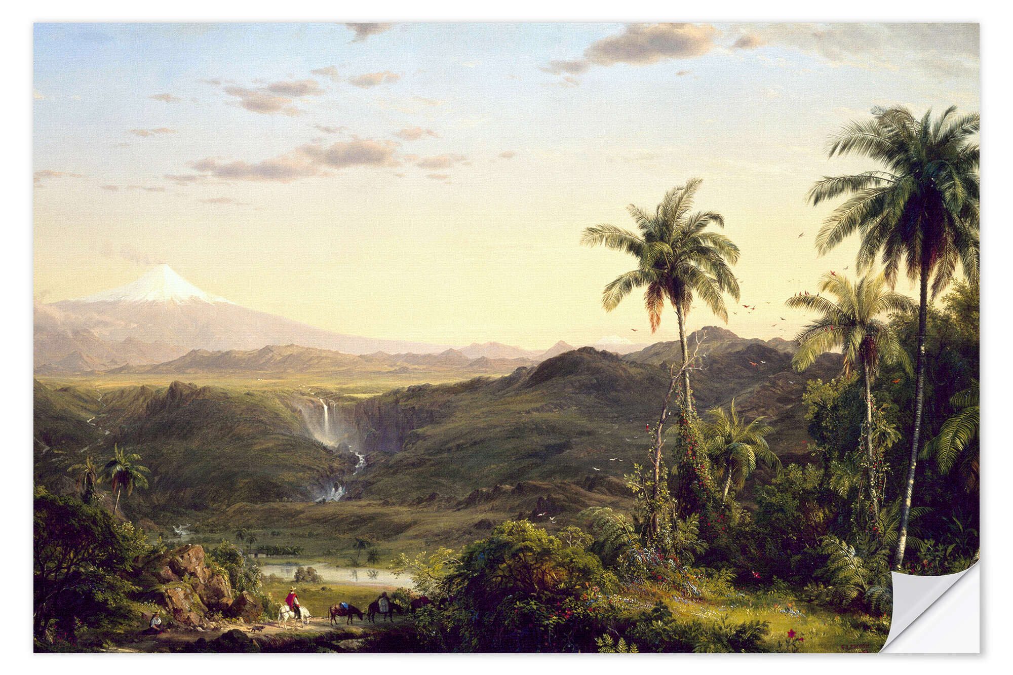 Posterlounge Wandbild Cotopaxi, Frederic Edwin Church, erhältlich als Poster, Leinwandbild, Wandsticker oder Acrylglasbild