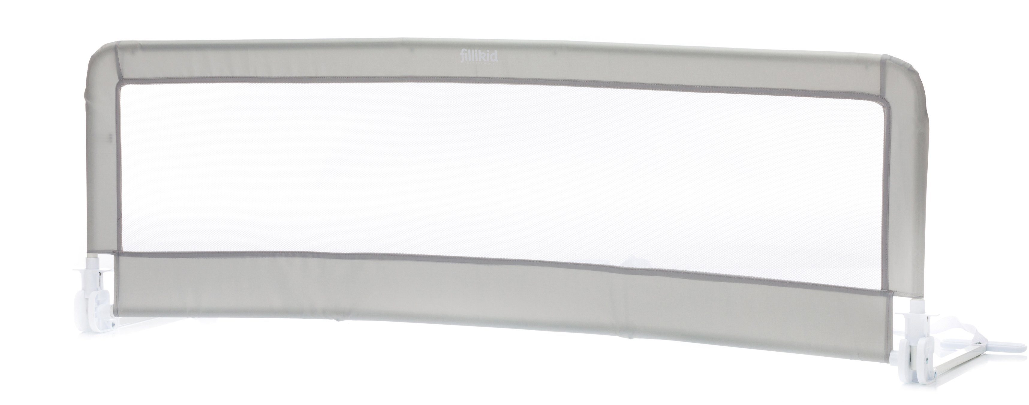 Fillikid Bettschutzgitter grau, 150/50 cm, Für Standard- & Boxspringbetten  geeignet