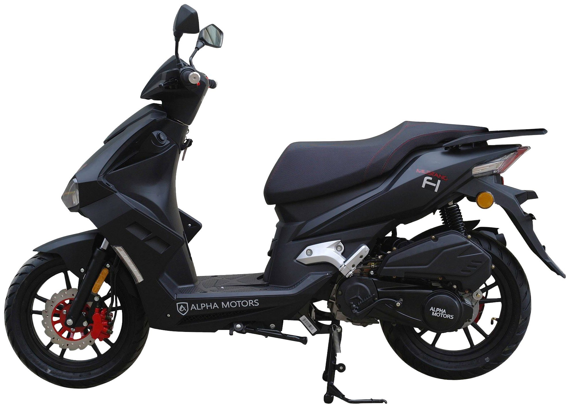 Alpha Motors Motorroller Mustang FI, 125 ccm, 85 km/h, Euro 5+, mit USB-Anschluss und Lenkerschloss, sportliches Design