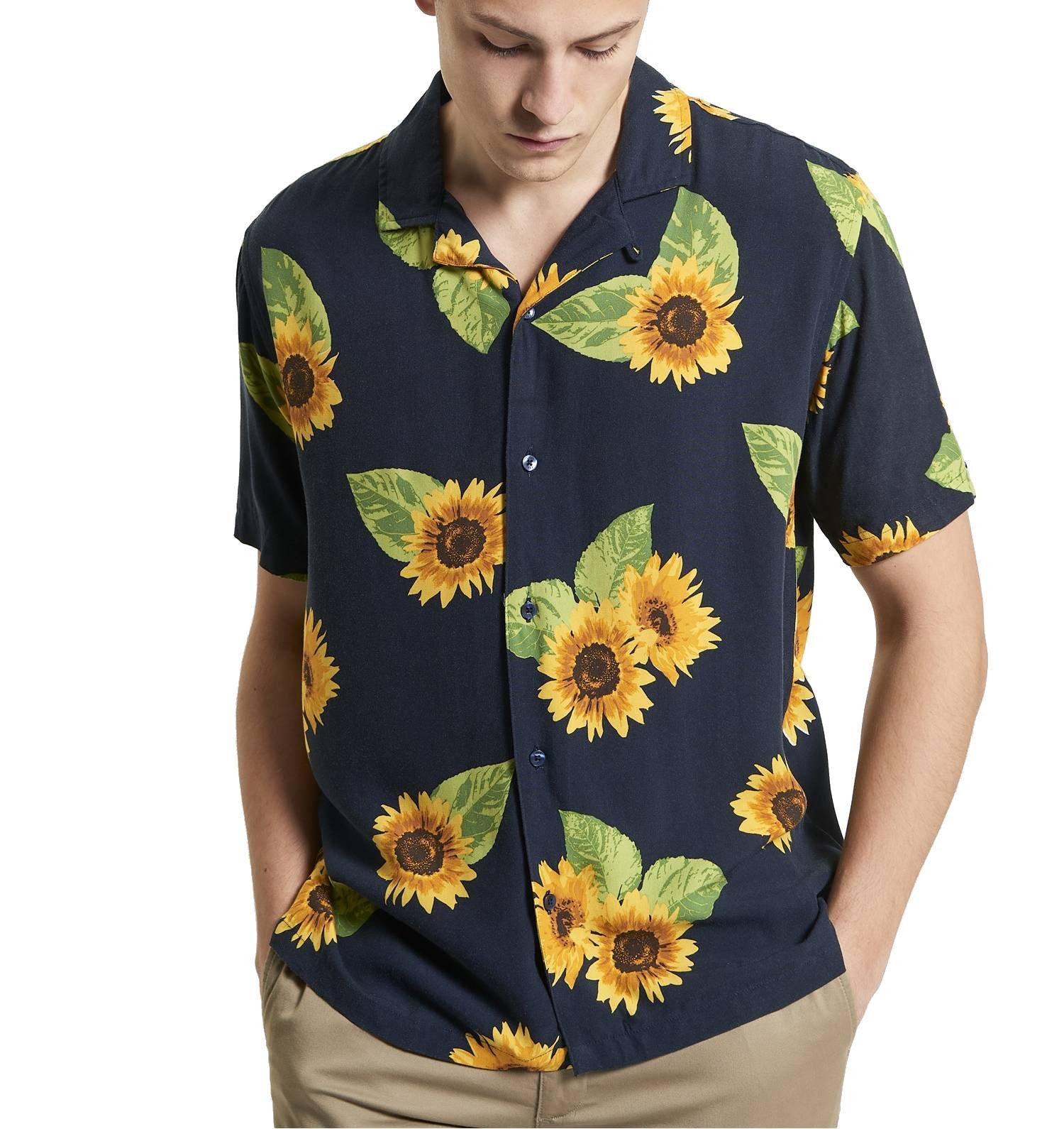 Ben Sherman Kurzarmhemd Hemd Ben Sherman Sunflower Print
