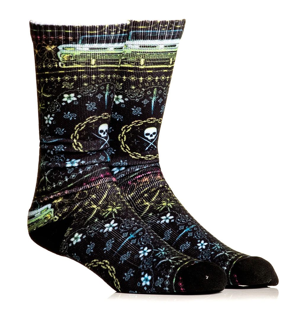 Sullen Clothing Freizeitsocken Left Coast Strümpfe Art Collective Tattoo Schädel Skull