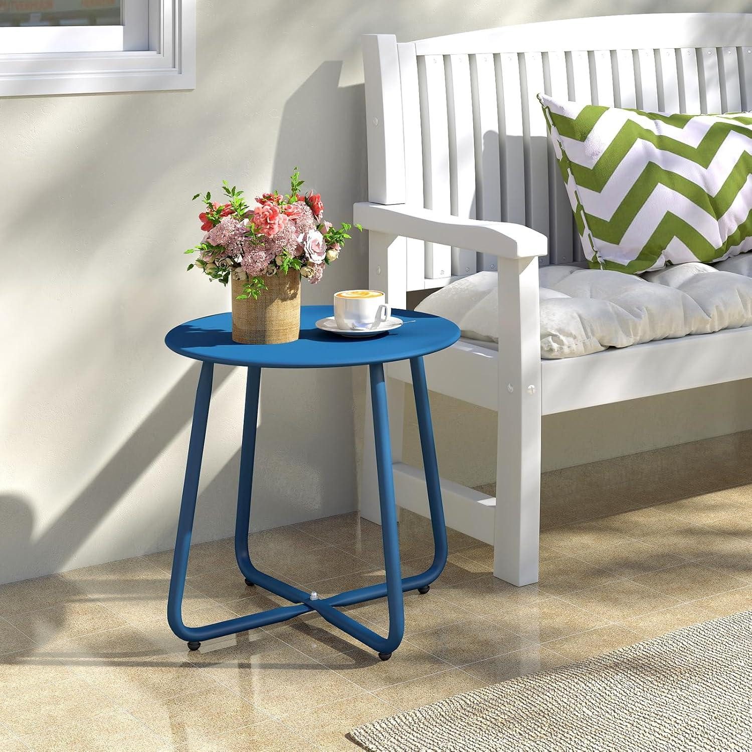 LuxusKollektion Gartentisch Beistelltisch Outdoor Gartentisch Wetterfest günstig online kaufen