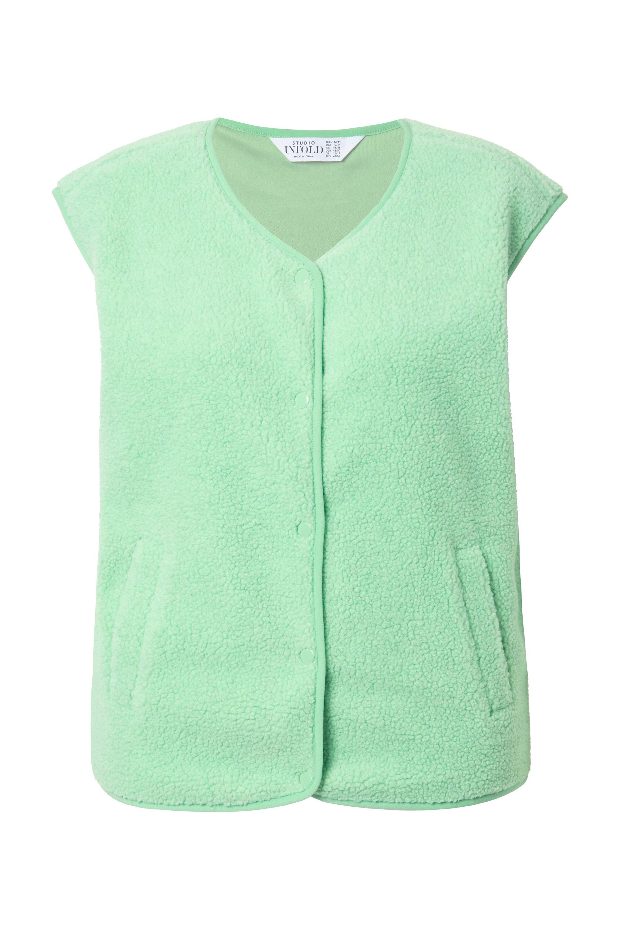 Studio Untold Steppweste Teddyweste cropped Druckknöpfe günstig online kaufen