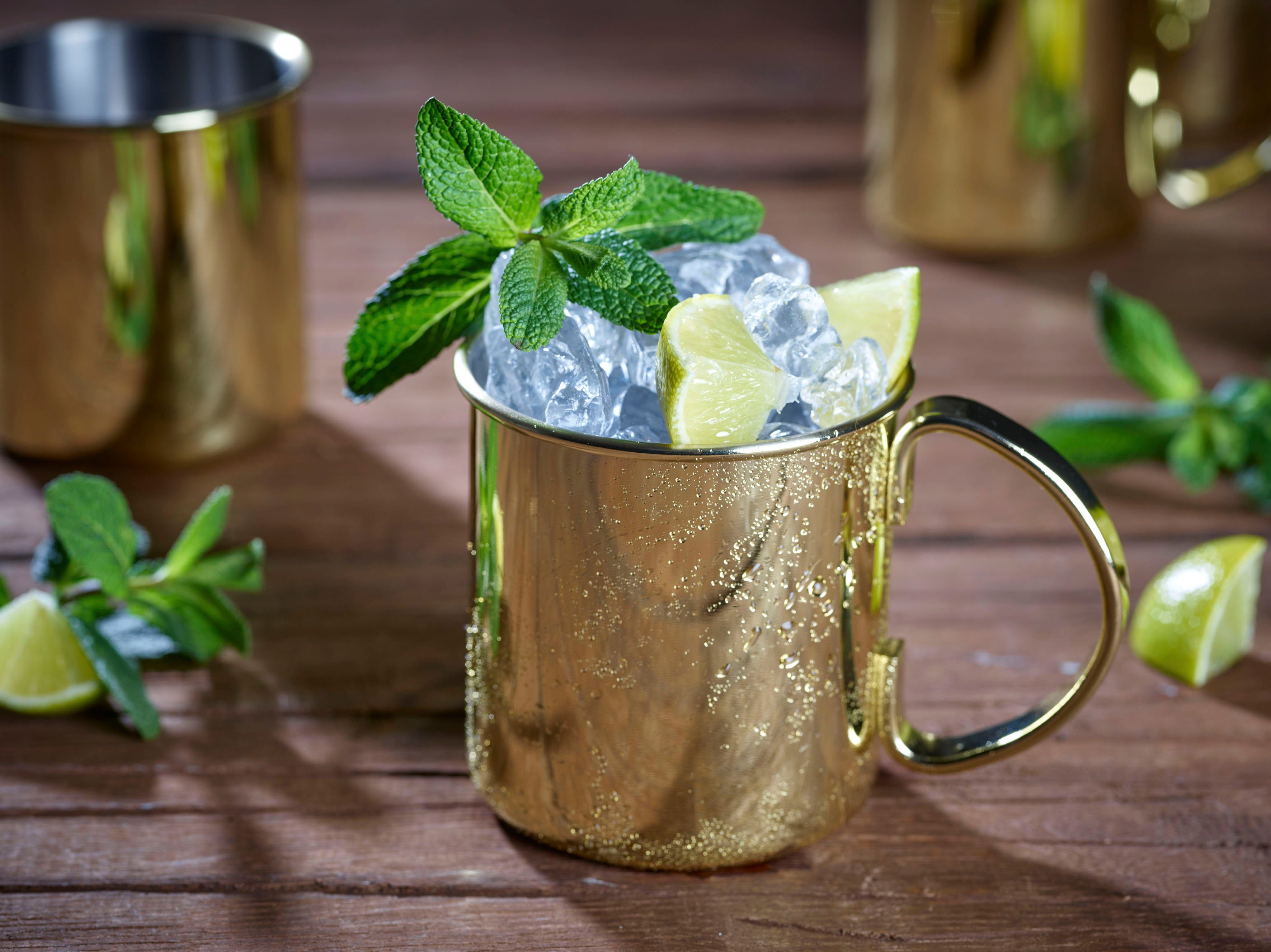 ECHTWERK Gläser-Set, 2-tlg., Edelstahl, Outdoor Becher, Camping Tassen, Geschenkset, bruchsicher, 480 ml