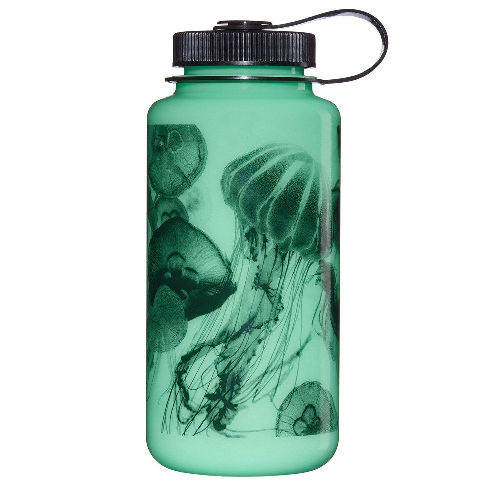 Nalgene Trinkflasche Trinkflasche für Sport- und Outdoor, 1 Liter, nachtleuchtend, kompatibel mit vielen Wasserfiltern