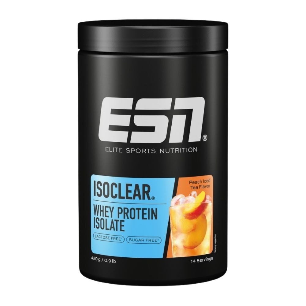 ESN ISOCLEAR Whey Isolate, 908g Peach Iced Tea Pulver, Sehr gute Löslichkeit