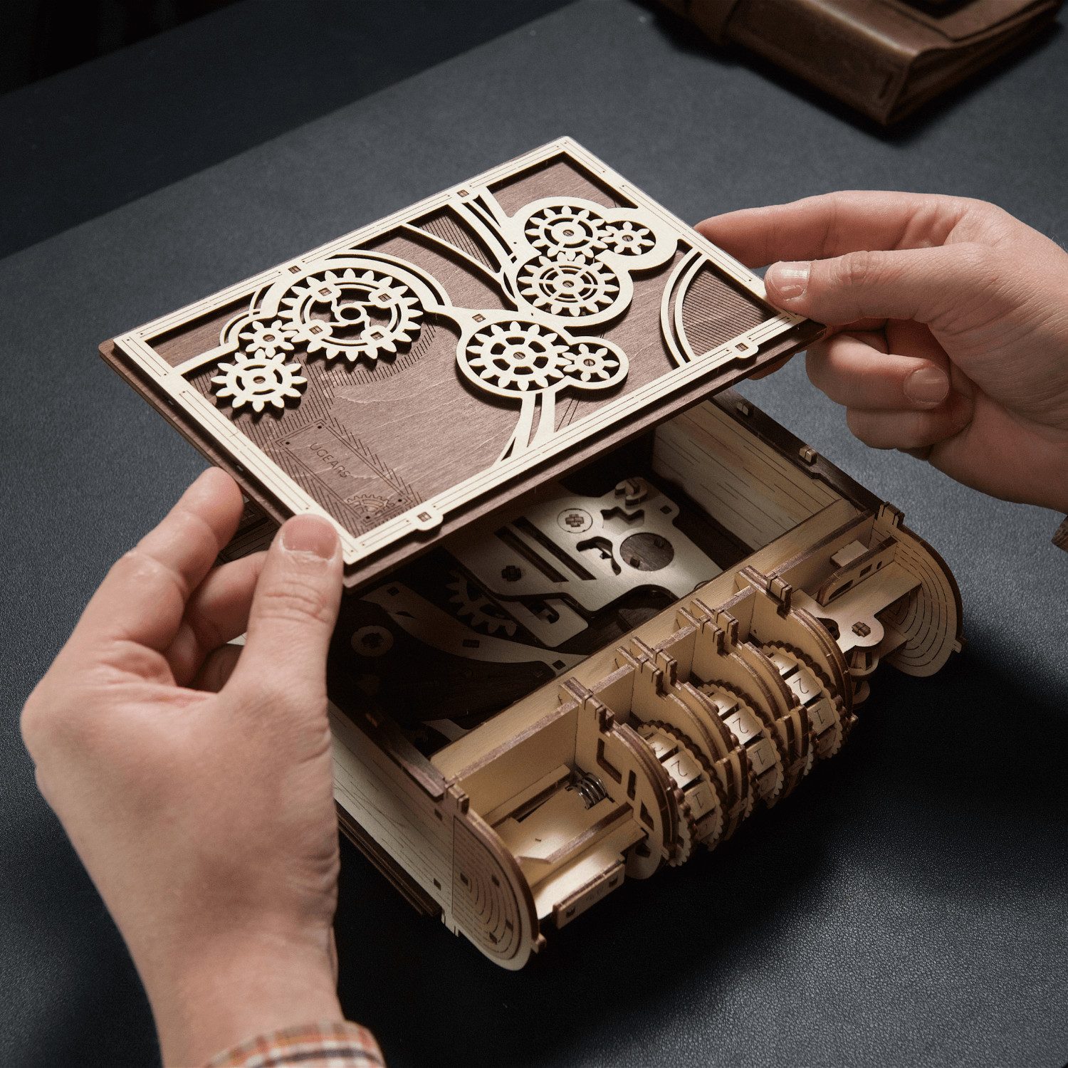 UGEARS Modellbausatz Book of Secrets mit Zahlenkombination aus Holz, (263-tlg)