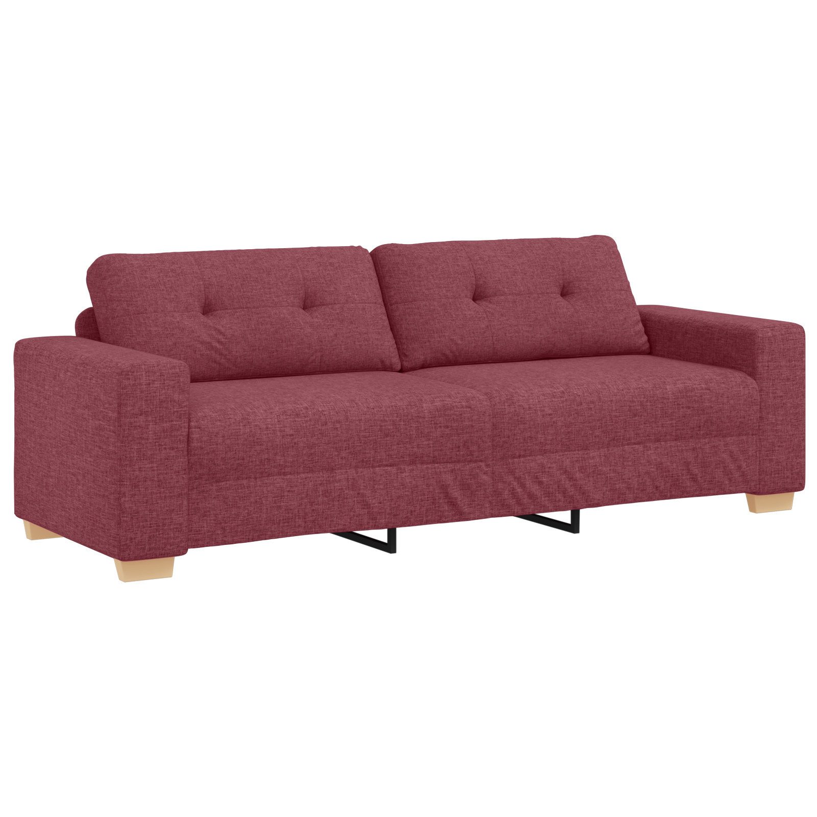 vidaXL Sofa Sofa 3-Sitzer Weinrot 180 günstig online kaufen