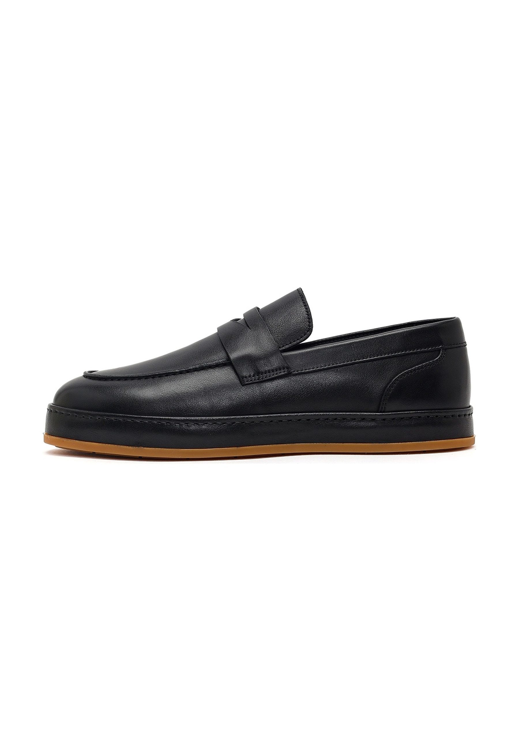 Derimod Lässige Loafer aus Leder Loafer Echtes Leder, Lederfutter, Gummisohle, Slip-On Design, Zeitloser Stil