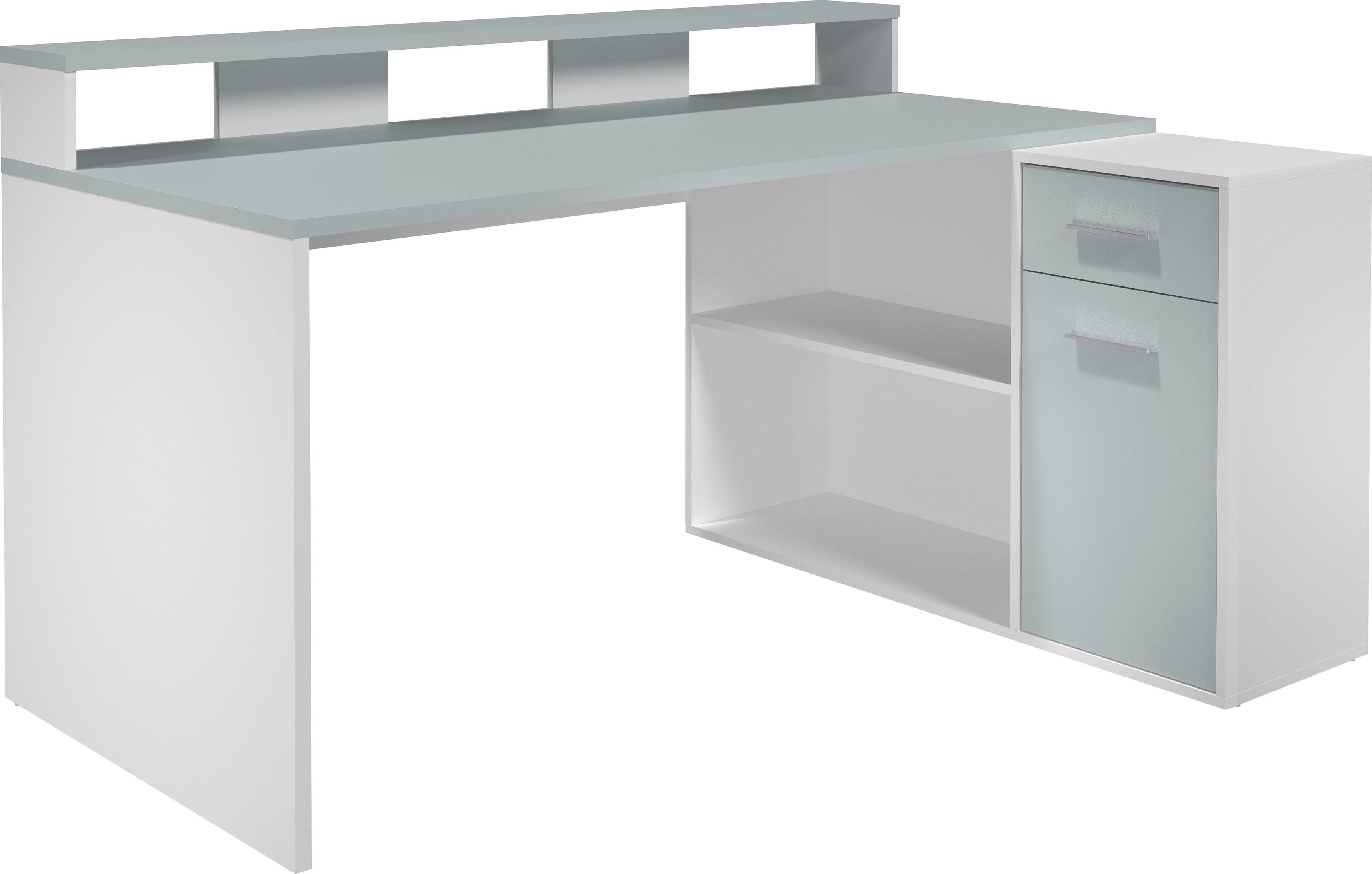 INOSIGN Schreibtisch Chester (2-St), Gamingtisch mit Lowboard - Arbeitstisch Maße (B/T/H) 160/115/92 cm