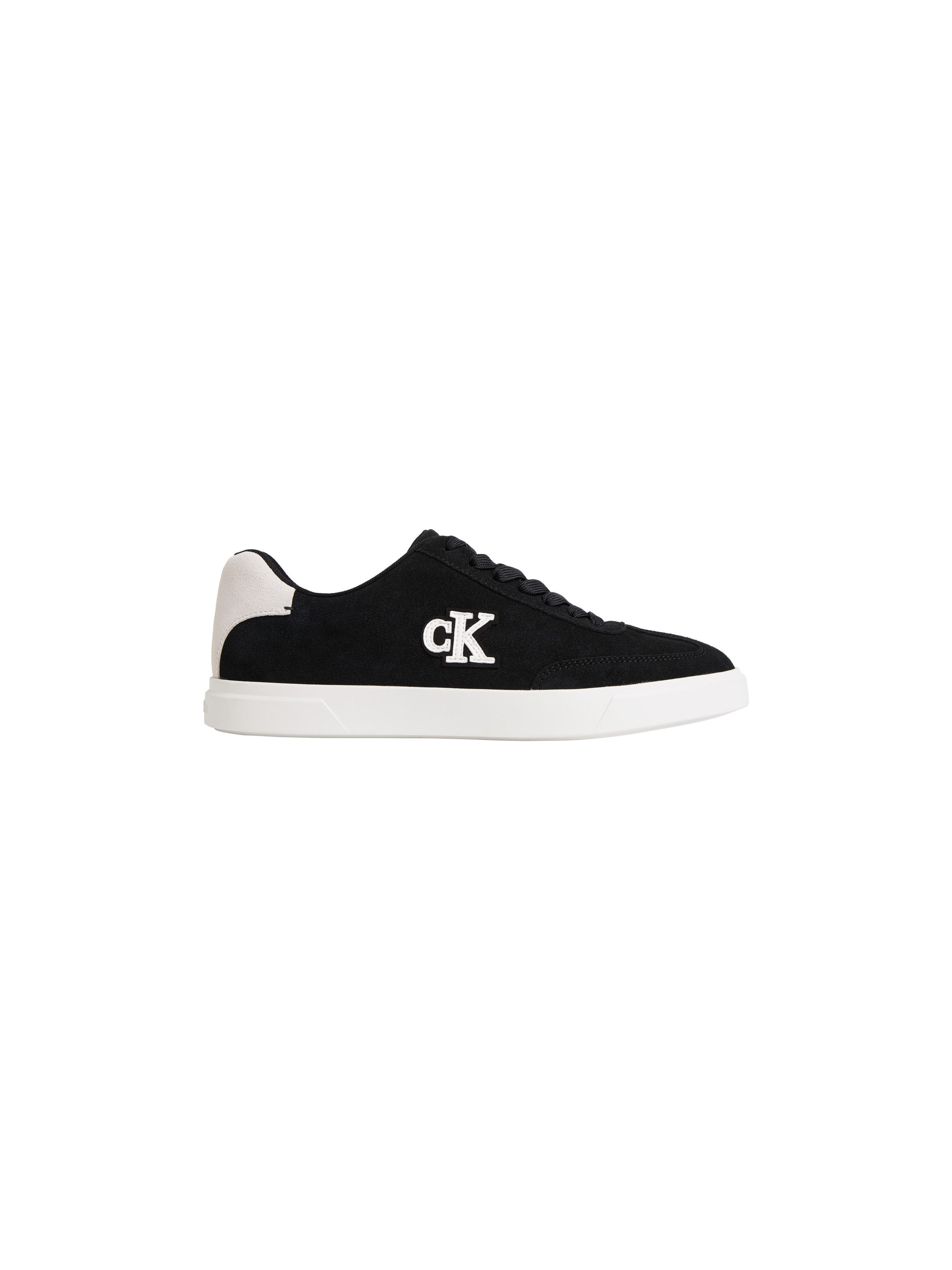 Calvin Klein LOW PROF CUPSOLE SU Sneaker Schnürschuh, Halbschuh, Freizeitsneaker mit seitlichem CK-Logo