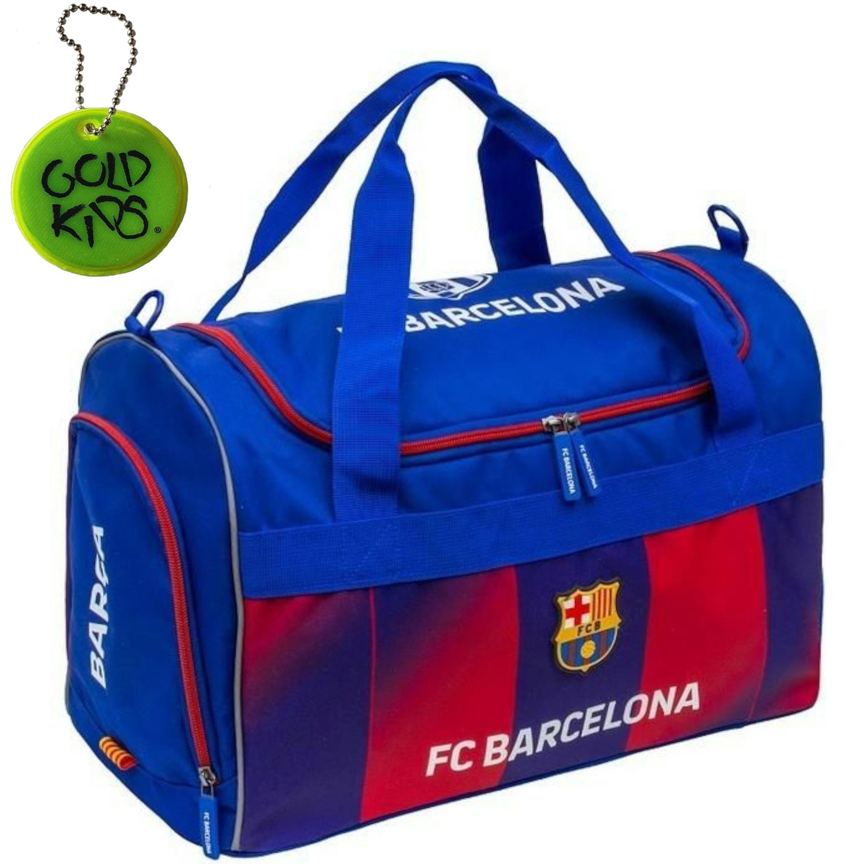 GOLDKIDS Sporttasche Kinder für Mädchen & Jungen - (Umhängetasche mit Fußball Motiv, 1-tlg., - Schwimmtasche mit verstärktem Boden), - Trainingstasche 35 cm x 21 cm x 12 cm