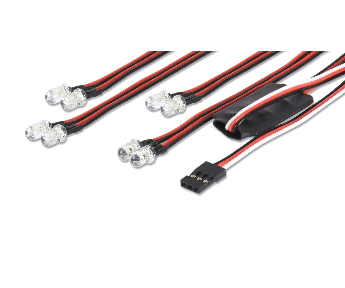 CARSON Carson LED Licht-Set 4+4 über Radio RC-Ladegerät