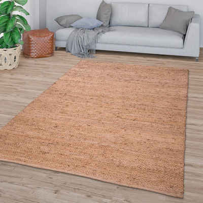 Teppich Wohnzimmer Teppich Jute Handgearbeitet Modernes Sisal, TT Home, Läufer, Höhe: 13 mm