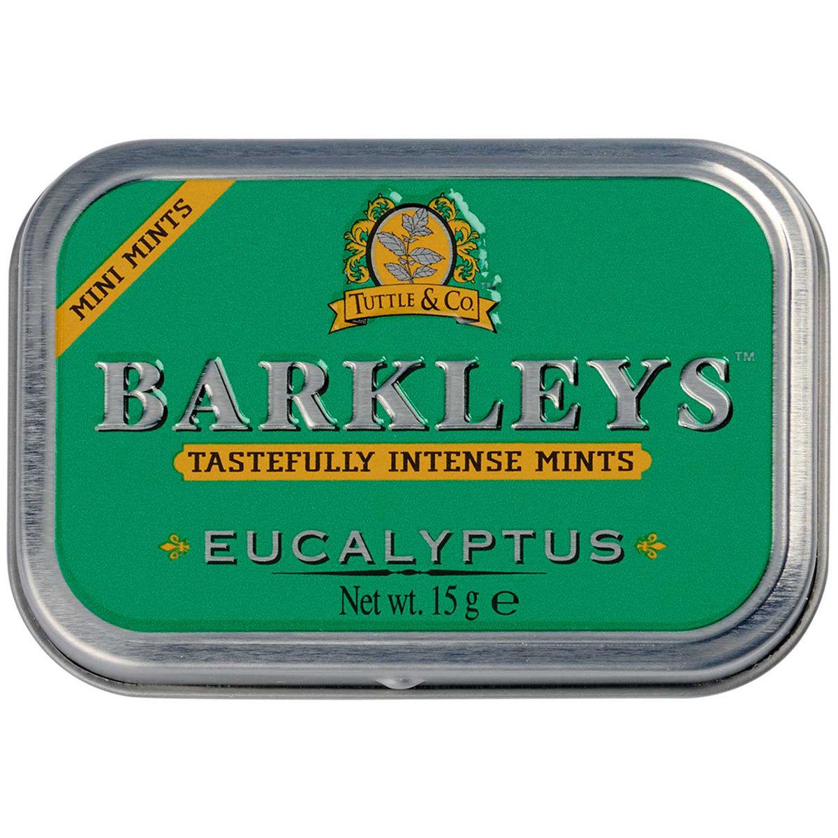 BARKLEYS Süßigkeit, Barkleys Eukalyptus Pastillen mit Minz Geschmack zuckerfrei 15g
