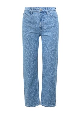 s.Oliver 7/8-Jeans Cropped-Jeans Karolin / Regular Fit / High Rise / Straight Leg Label-Patch