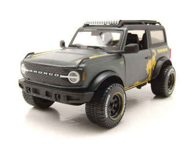 Maisto® Modellauto Ford Bronco Off-Road Toyo Tires 2021 grau Modellauto 1:24 Maisto, Maßstab 1:24