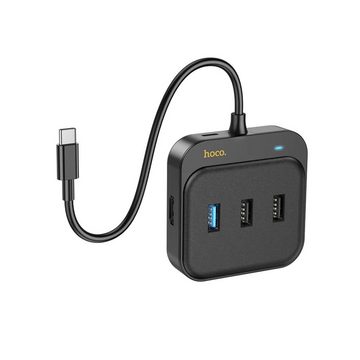 HOCO HUB-Adapter 6in1 Typ C für HDTV+RJ45+USB3.0+USB2.0*2+PD100W 0,2m HB37 Adapter