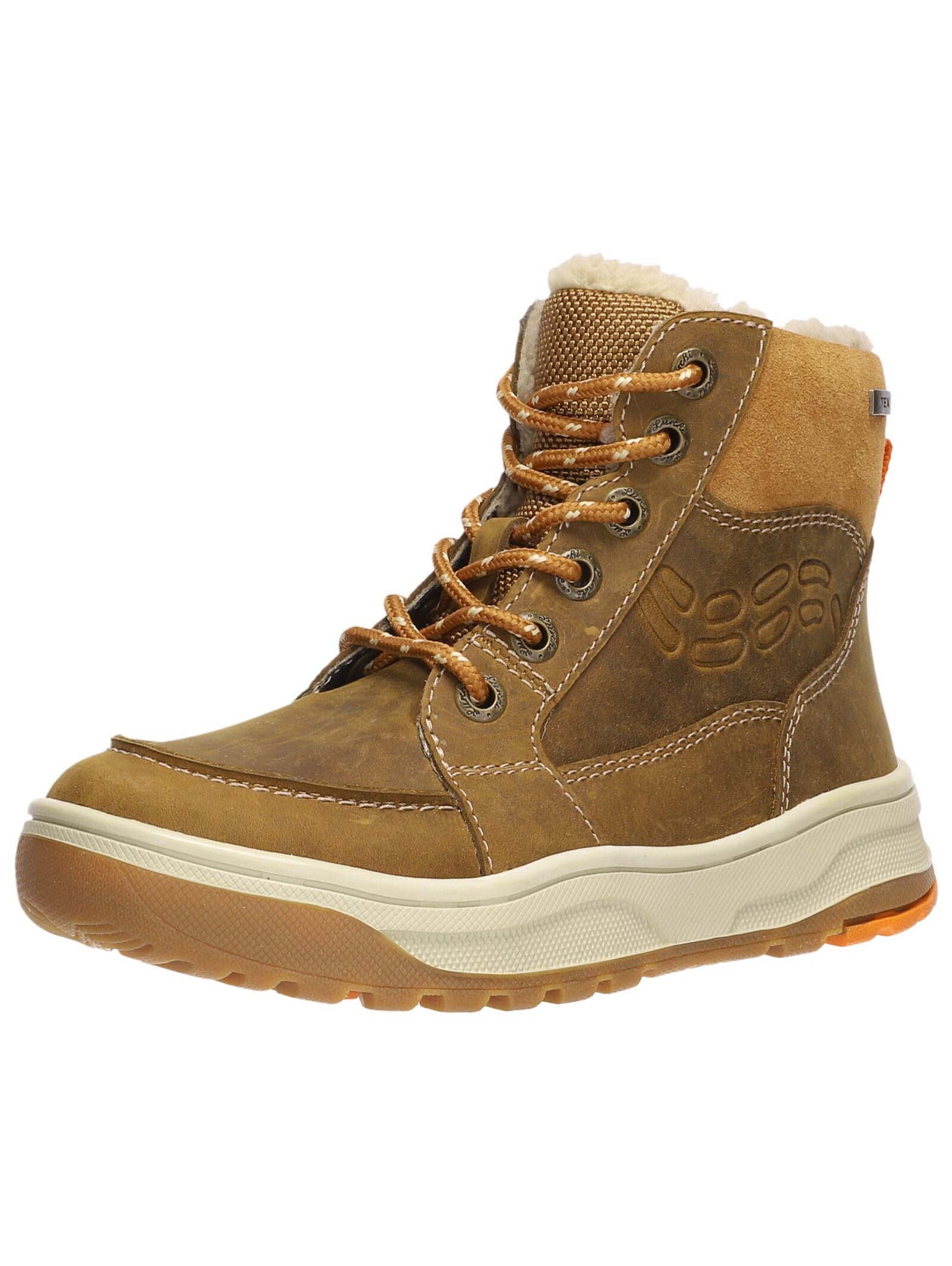 Stiefelette Veloursleder . Schnürstiefelette