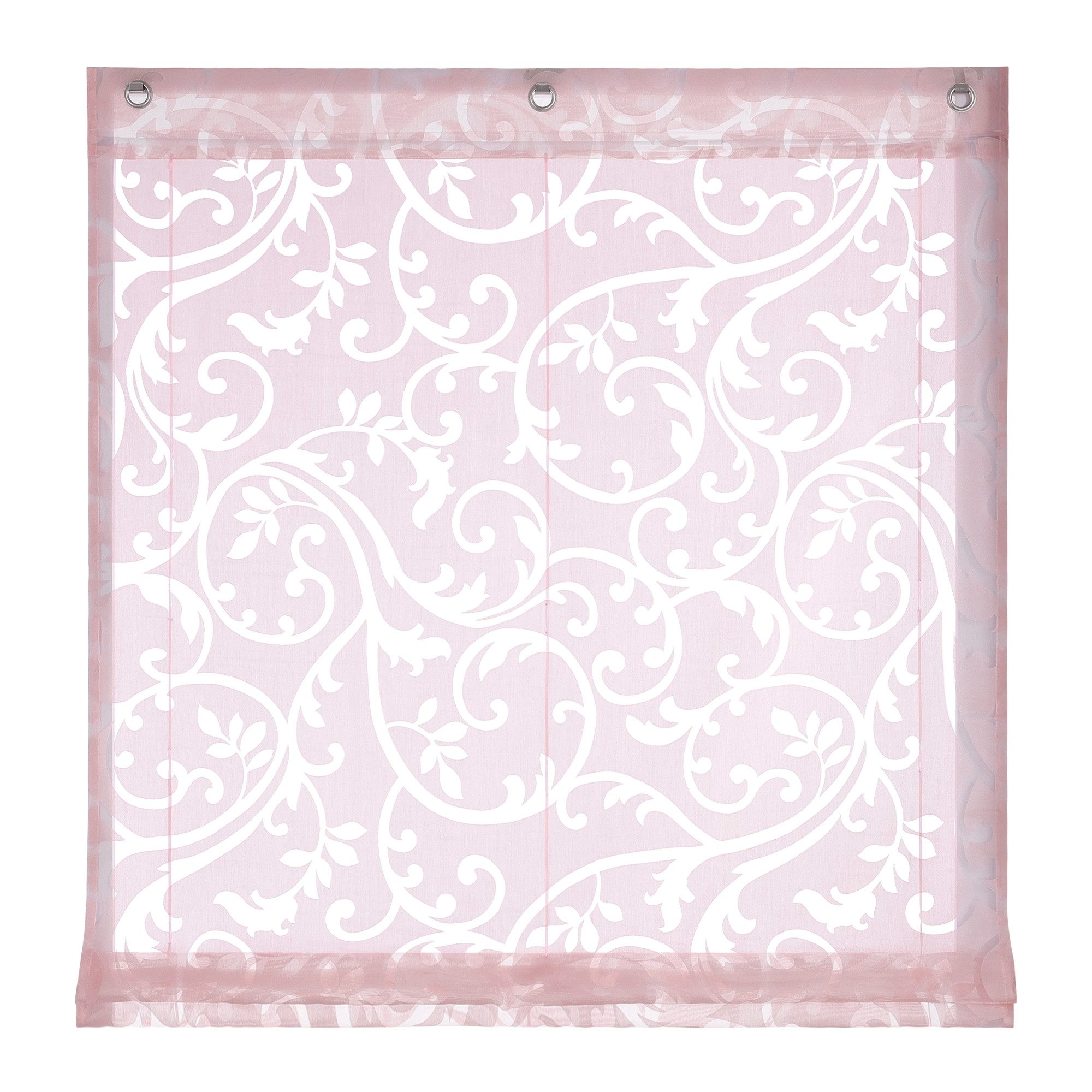 Joyswahl Raffrollo, mit Hakenaufhängung, Voile Ausbrenner, mit Reben günstig online kaufen