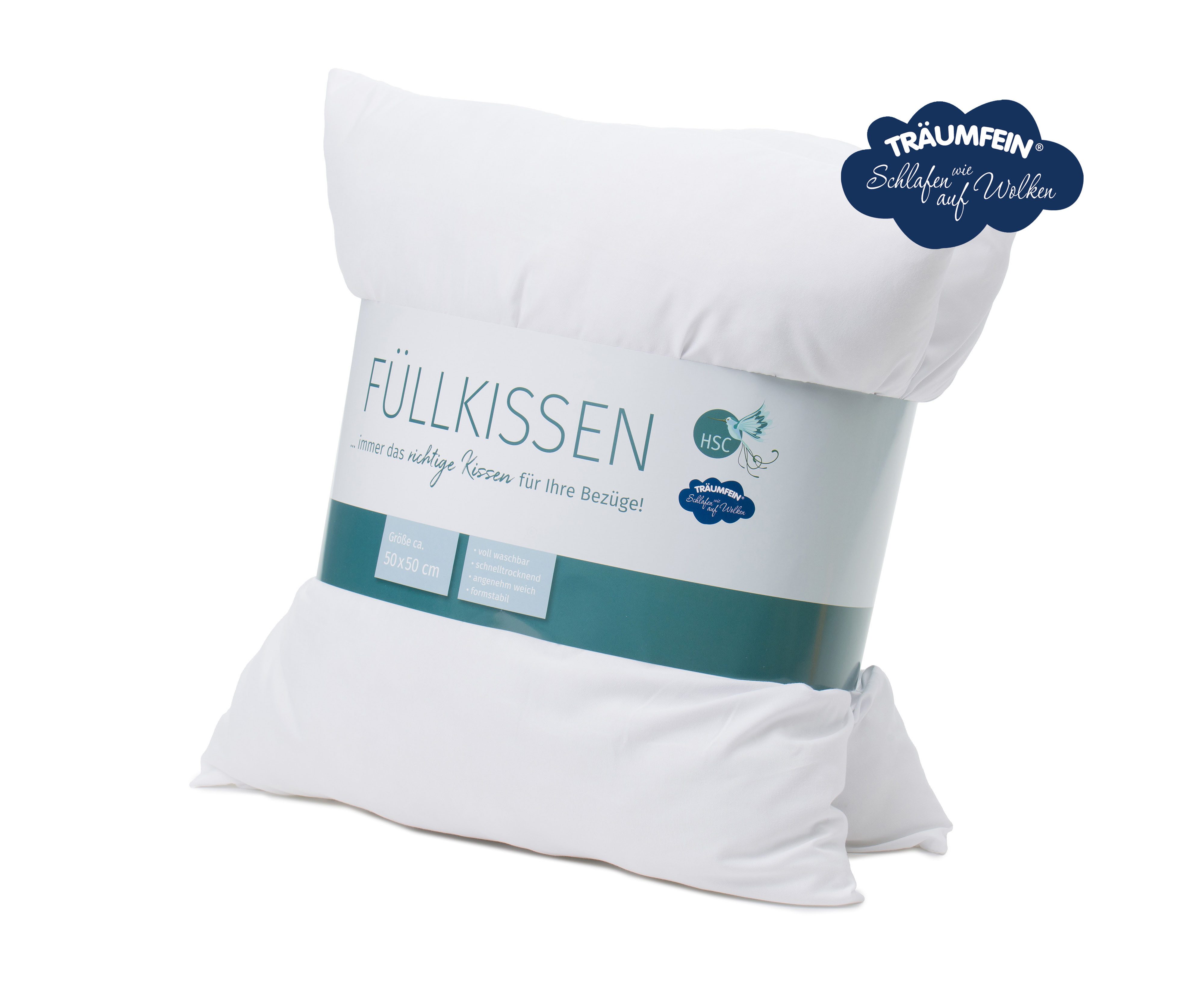 HSC Home-Style-Creation GmbH Kissenfüllung Füllkissen Polyester, 2er Set in vier Grössen, vollwaschbar und schnelltrocknend