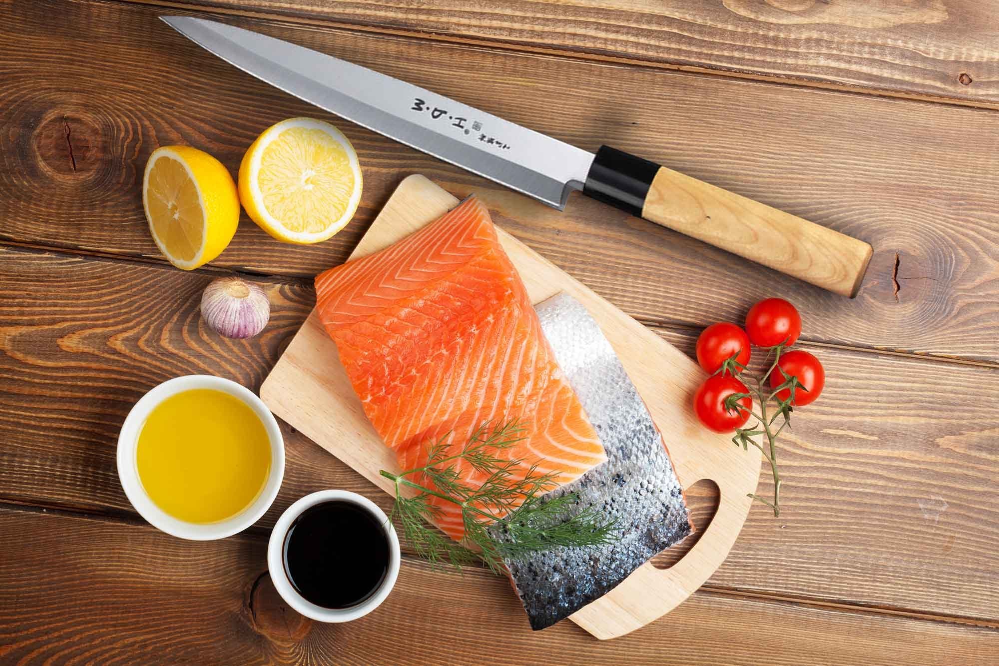 viele Sashimi Sushi einseitig Namen Kochmesser Muxel Messer Ein geschliffen Yanagiba,