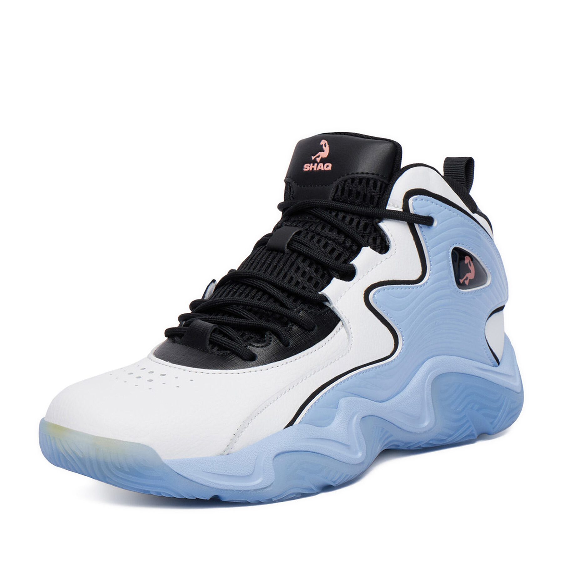 Shaq Shaq Herren Basketballschuhe 5907964139218 Weiß, Schwarz, Hellblau Basketballschuh
