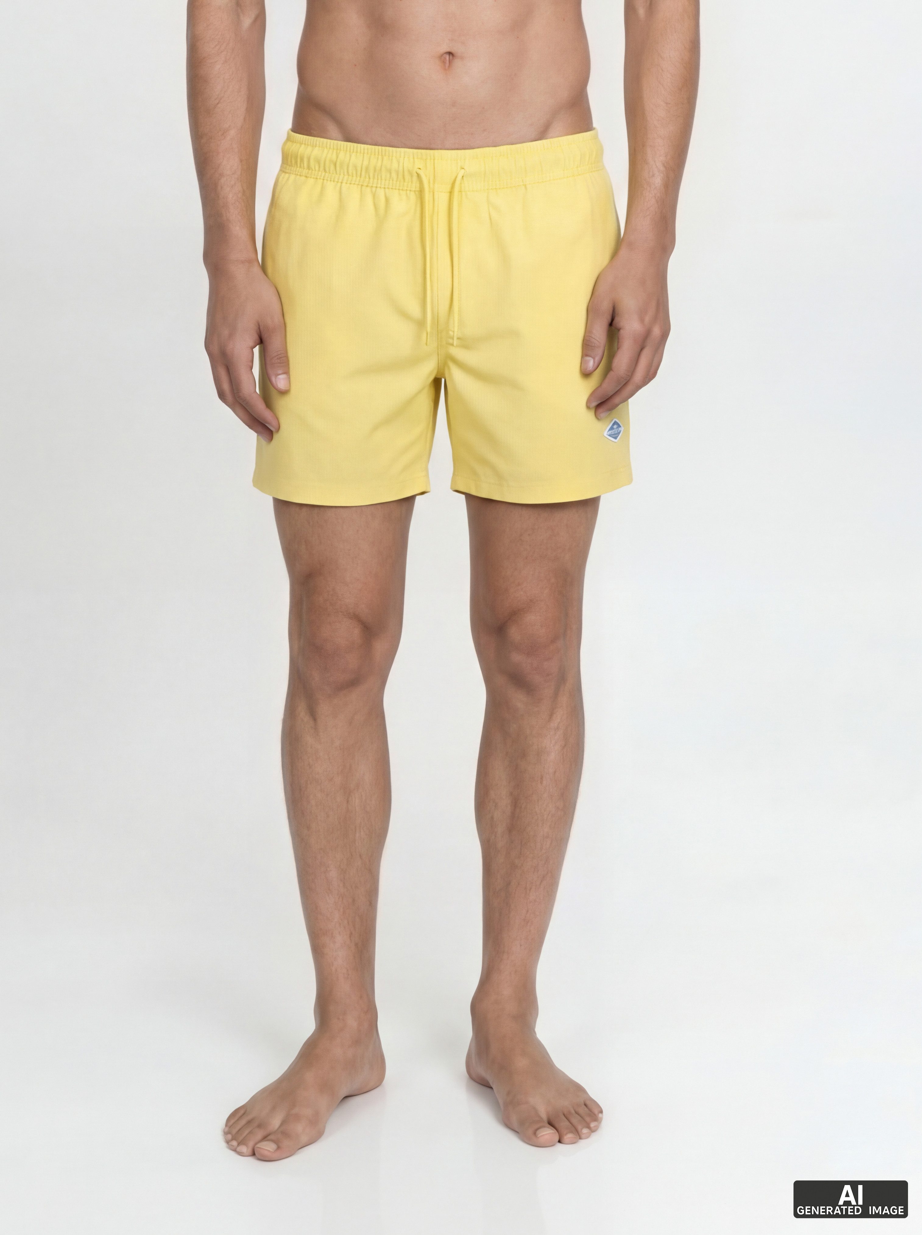 Jack & Jones Badeshorts JPSTMAUI TROPIC SOLID SWIM SHORTS SN Kunstfaser, normal geschnitten
