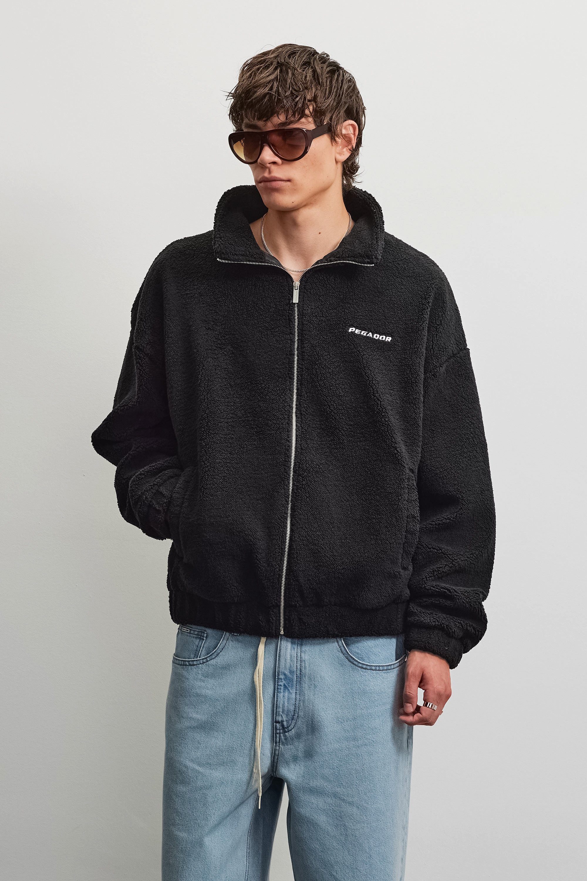 PEGADOR Sweatjacke Alto Teddy Jacket Kunstfaser, regular fit
