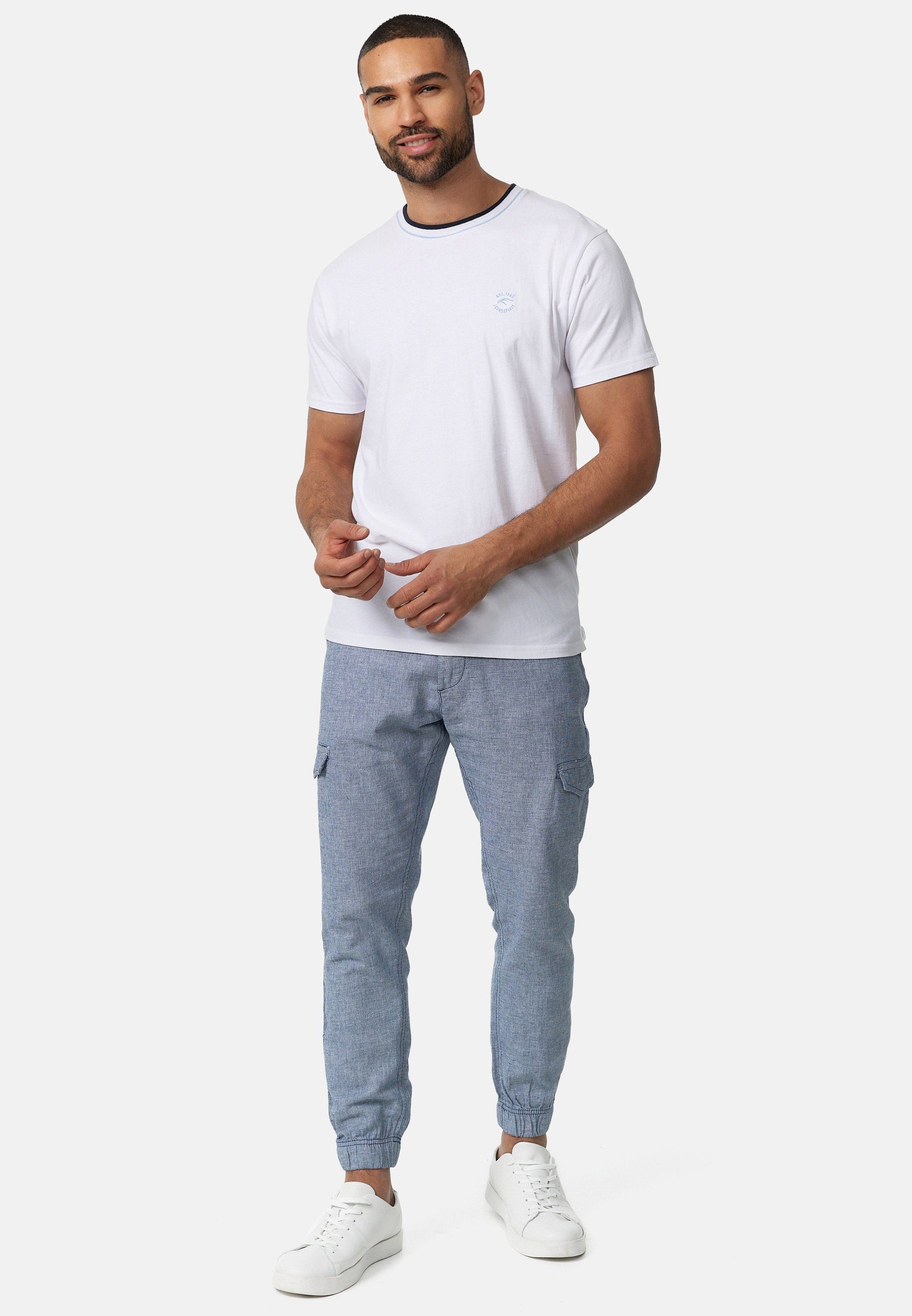 Indicode Leinenhose Herren Booth Sommerhose Leinen Herrenhose mit 6 Taschen, 55% Leinen