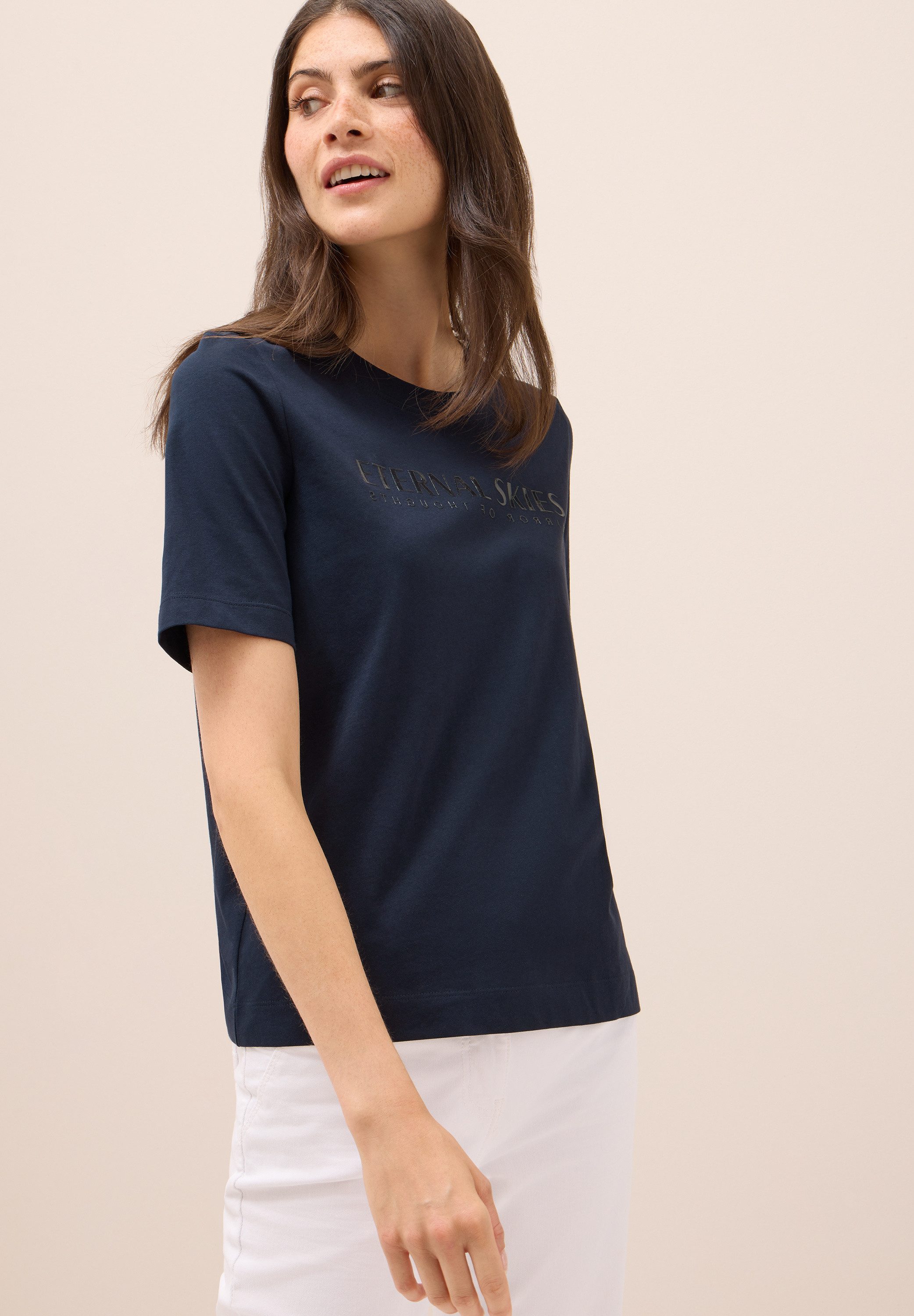 CECIL T-Shirt mit Wording Artwork günstig online kaufen